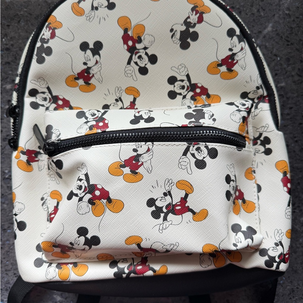 Bioworld Disney Mickey Mouse Floral Backpack